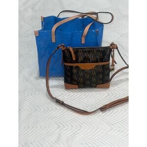 Dooney & Bourke Lot of 2 – Vintage Crossbody Bag & Blue Structured Tote